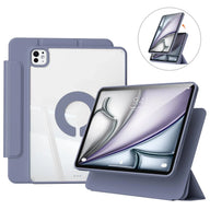 KENKE Magnetic Rotatable Detachable Tablet Case with Pencil Holder, Protective Flip Cover Compatible with iPad, Smart Tablet Accessories, Tablet Casing, Removable Cover, Tablet Covers - Color Lavender (variant image)