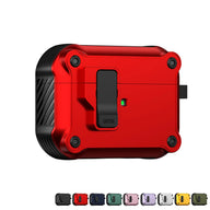 For AirPods 1/2/3/4 & AirPods Pro 1/2/3 Gen Case, Secure Lock Auto Pop-Up Lid Military Grade Shockproof Hard Shell Protective Cover, Full Body Drop Protection Armor Earphone Case with Visible LED & USB-C/Lightning Compatibility (main image)
