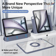 KENKE Magnetic Rotatable Detachable Tablet Case with Pencil Holder, Protective Flip Cover Compatible with iPad, Smart Tablet Accessories, Tablet Casing, Removable Cover, Tablet Covers (main image)