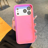 Summer Vibe Dopamine Color Block Phone Case for iPhone 17/16/15/14/13 Pro Max – Soft Touch Minimal Aesthetic Shockproof Cover, Cute Multi-Color Everyday Protective Case.LU7 (main image)
