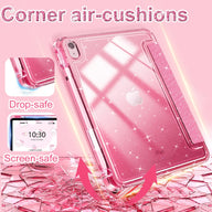 INFILAND Compatible with iPad Case, Glitter Cover with Sparkly Clear Back, Pencil Holder, for Kids Girls Computer Tablet Casing Protection Protective (main image)