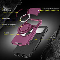Heavy-duty iPhone case with sliding camera cover and ring stand — view 9