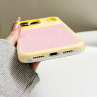 HISTORYOO for iPhone 17 Pro Max 16 Pro 15 14 Plus 13 12 11 Pro Magnetic (not strong) Defender 2 In 1 Dual Layer Jelly Soft Matte Clear Silicone + Candy Color-Blocking PC Hybrid Magsafe Wireless Charging Case Frosted Shockproof Bumper Luxury Back Cover (main image)