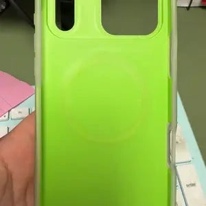 HISTORYOO for iPhone 17 Pro Max 16 Pro 15 14 Plus 13 12 11 Pro Magnetic (not strong) Defender 2 In 1 Dual Layer Jelly Soft Matte Clear Silicone + Candy Color-Blocking PC Hybrid Magsafe Wireless Charging Case Frosted Shockproof Bumper Luxury Back Cover review