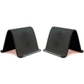 Flexible Silicone Aluminum Phone holder stand, Bendable Rollable Foldable Design, Universal Adjustable Anti-Slip Desktop Mount for Phone Tablet Laptop, Portable Ergonomic Holder for Home Office Travel-YY - Color 2 Pcs Black (variant image)