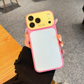 Summer Vibe Dopamine Color Block Phone Case for iPhone 17/16/15/14/13 Pro Max – Soft Touch Minimal Aesthetic Shockproof Cover, Cute Multi-Color Everyday Protective Case.LU7 - Color Blue (variant image)