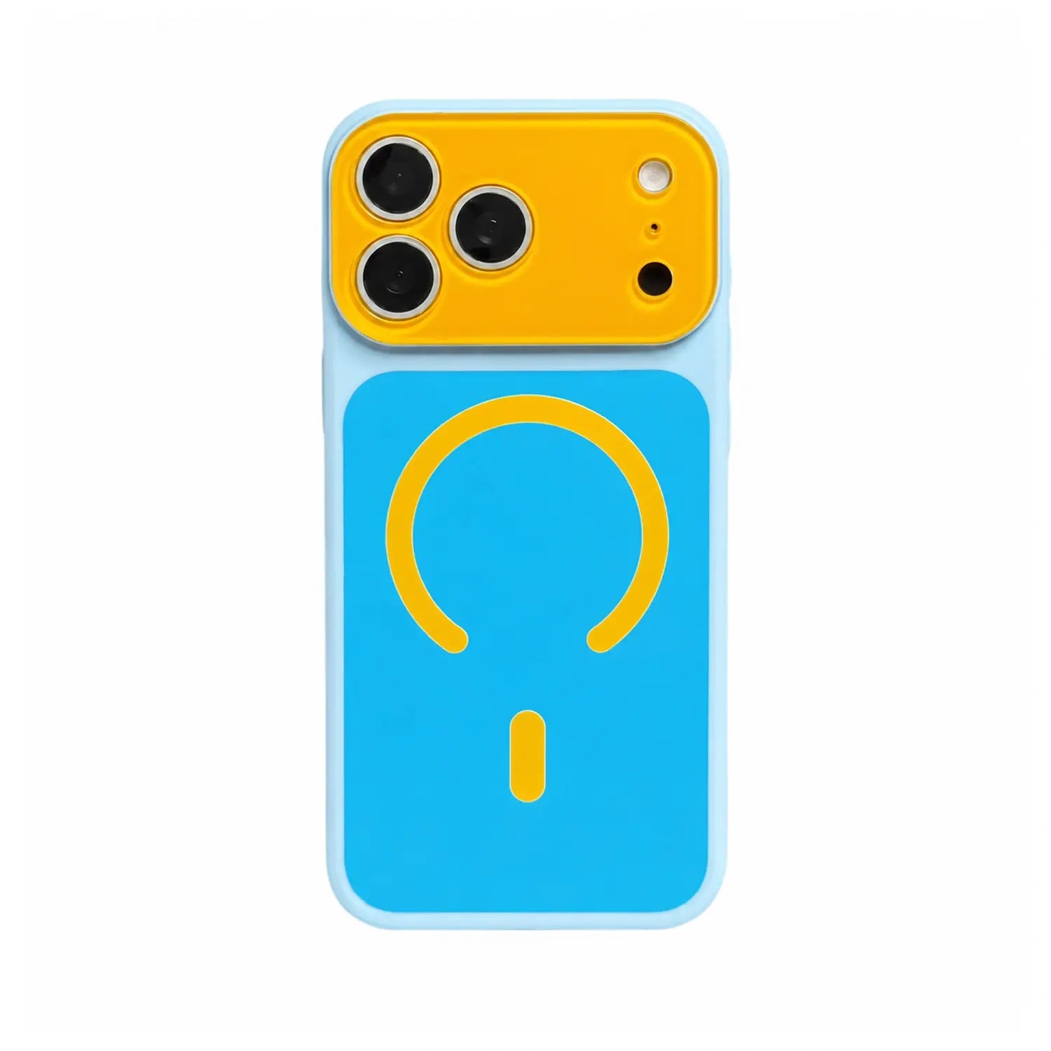 Dopamine Color Block Magnetic Phone Case for iPhone 17 16 15 14 13 Pro Max, Soft Touch Matte Cover for Gorls Women, compatible with MagSafe, Ultra Slim Thin Hard PC Case Cover - Color Blue (variant image)