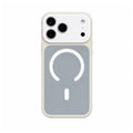 Dopamine Color Block Magnetic Phone Case for iPhone 17 16 15 14 13 Pro Max, Soft Touch Matte Cover for Gorls Women, compatible with MagSafe, Ultra Slim Thin Hard PC Case Cover - Color Grey (variant image)
