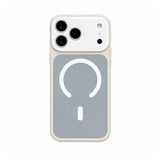 Dopamine Color Block Magnetic Phone Case for iPhone 17 16 15 14 13 Pro Max, Soft Touch Matte Cover for Gorls Women, compatible with MagSafe, Ultra Slim Thin Hard PC Case Cover - Color Grey (variant image)